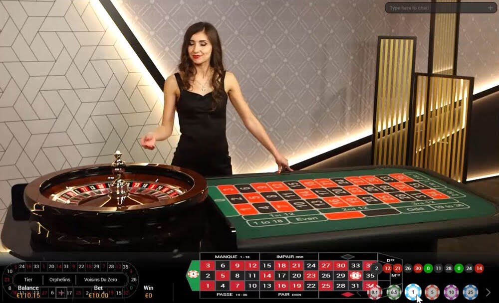 American Roulette Live bord